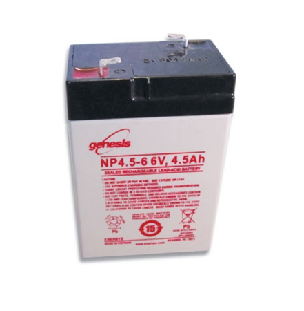 Battery Rechargeable Lead Acid 6v 4.5Ah RM For A .. .  .  